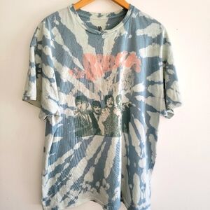 Junk Food Tie Dye Beatles Get Back Don't Let Me Down Tee T- Shirt Cotton Large